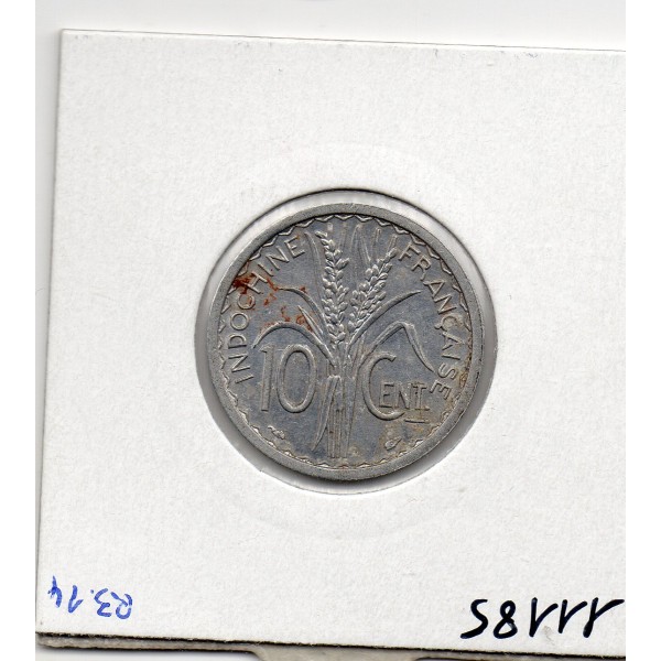 Indochine 10 cents 1945 Sup, Lec 186 pièce de monnaie