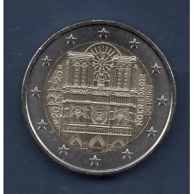 2 euro commémorative France 2025 Notre-Dame pièce de monnaie €