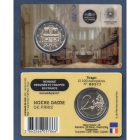 2 euro commémorative France 2025 Notre-Dame Coin-card pièce de monnaie €