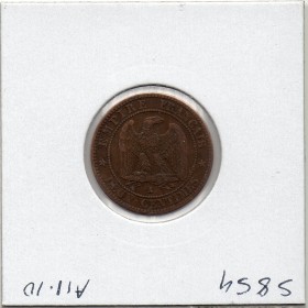 2 centimes Napoléon III tête laurée 1862 A Paris TTB