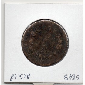 12 denier Constitution Louis XVI 1792 BB Strasbourg B-