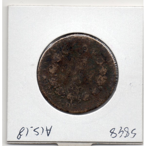 12 denier Constitution Louis XVI 1792 BB Strasbourg B-