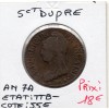 5 centimes Dupré An 7 A paris TTB-