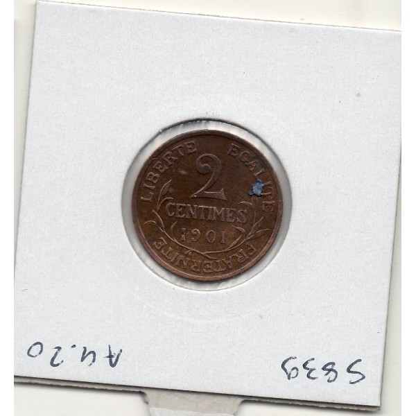 2 centimes Dupuis 1901 TTB