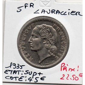 5 francs Lavrillier - 1935 - Sup+ - F.336/4