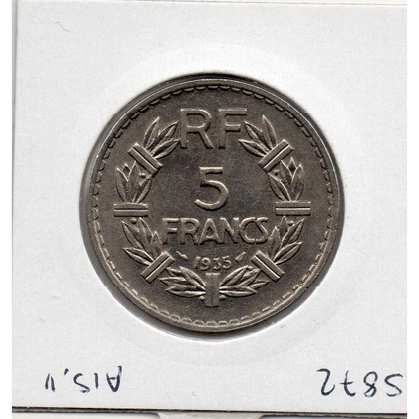 5 francs Lavrillier - 1935 - Sup+ - F.336/4