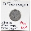 50 centimes Francisque Bazor 1943 B Beaumont TTB+