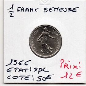 1/2 Franc Semeuse Nickel 1966 Spl