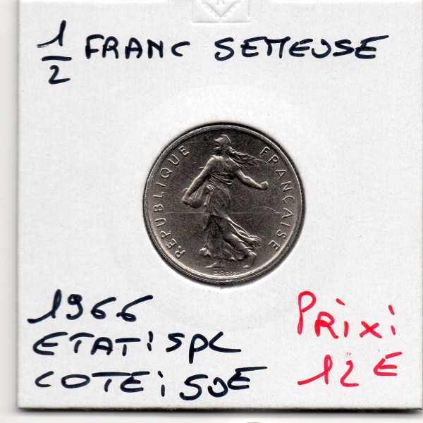 1/2 Franc Semeuse Nickel 1966 Spl