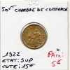 Bon pour 50 centimes Commerce Industrie 1922 Sup