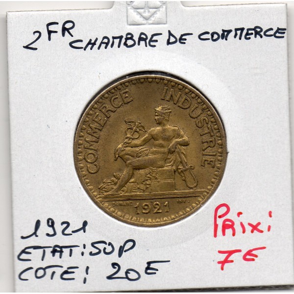 Bon pour 2 francs Commerce Industrie 1921 Sup