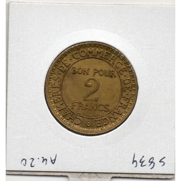 Bon pour 2 francs Commerce Industrie 1921 Sup