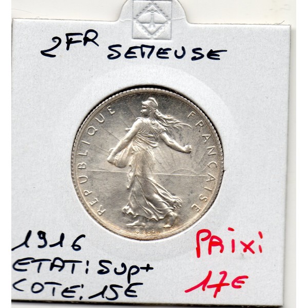 2 Francs Semeuse Argent 1916 Sup+