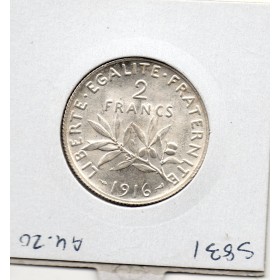 2 Francs Semeuse Argent 1916 Sup+