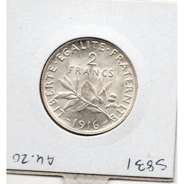 2 Francs Semeuse Argent 1916 Sup+