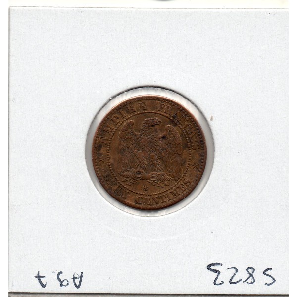 2 centimes Napoléon III tête laurée 1861 BB Strasbourg Sup-