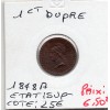 1 centime Dupré 1848 A paris Sup-, France pièce de monnaie