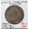 2 Sols Constitution Louis XVI 1792 A Paris TB- argentée