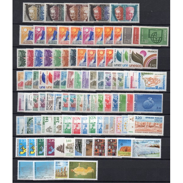 lot de timbres de service complets tous neufs** du numéro 22 au 119 soit 98 timbres
