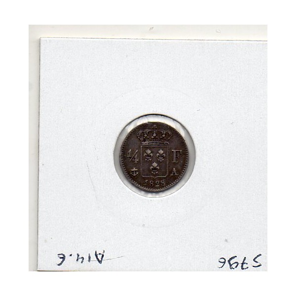 1/4 Franc Charles X 1828 A Paris Sup-