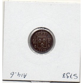1/4 Franc Charles X 1830 A Paris Sup