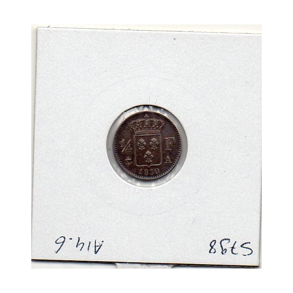 1/4 Franc Charles X 1830 A Paris Sup