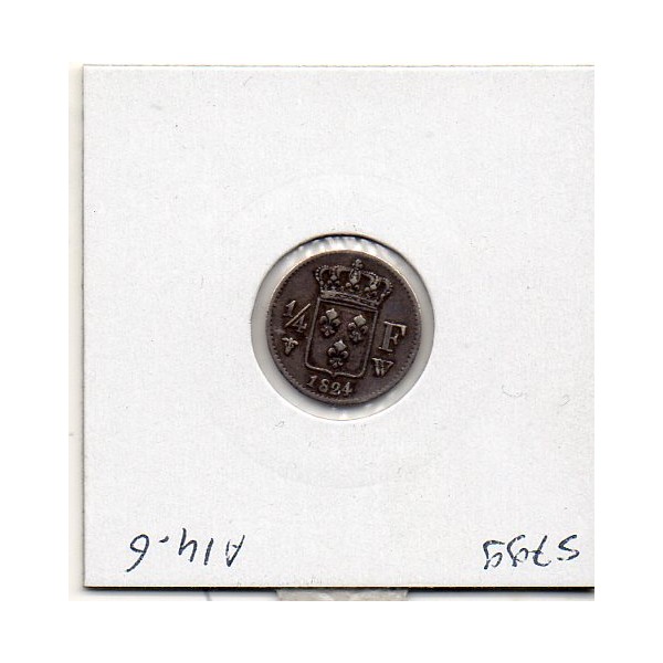 1/4 Franc Louis XVIII 1824 A Paris TTB+