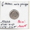 1/4 Franc Louis Philippe 1837 A paris Sup