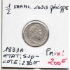 1/2 franc Louis Philippe 1833 A Paris Sup-