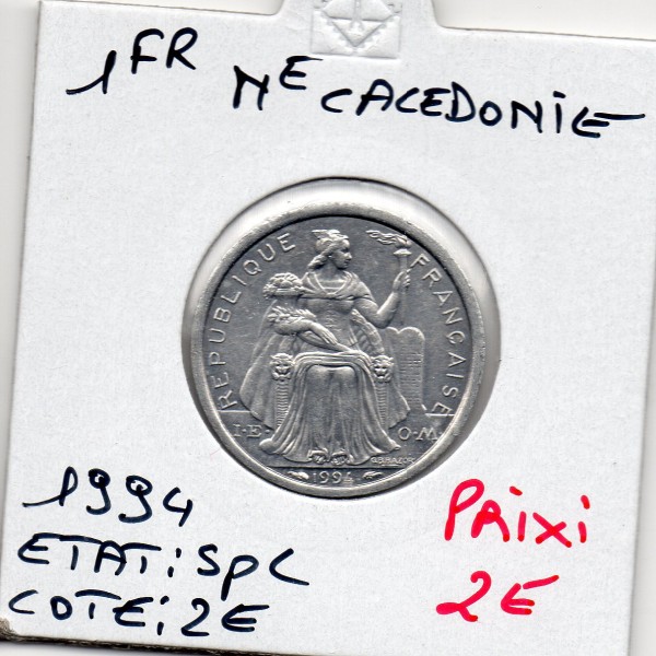 Nouvelle Calédonie 1 Franc 1994 Spl, Lec.52