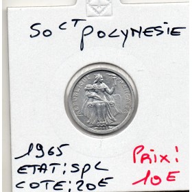 Polynésie Française 50 centimes 1965 SPL, Lec.1