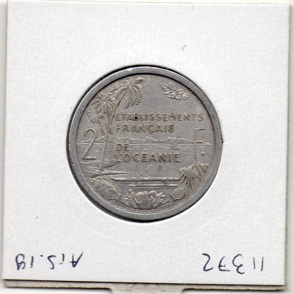 Océanie 2 Francs 1949 Sup, Lec.21