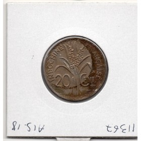 Indochine 20 cents 1941 S non magnétique TTB, Lec.248