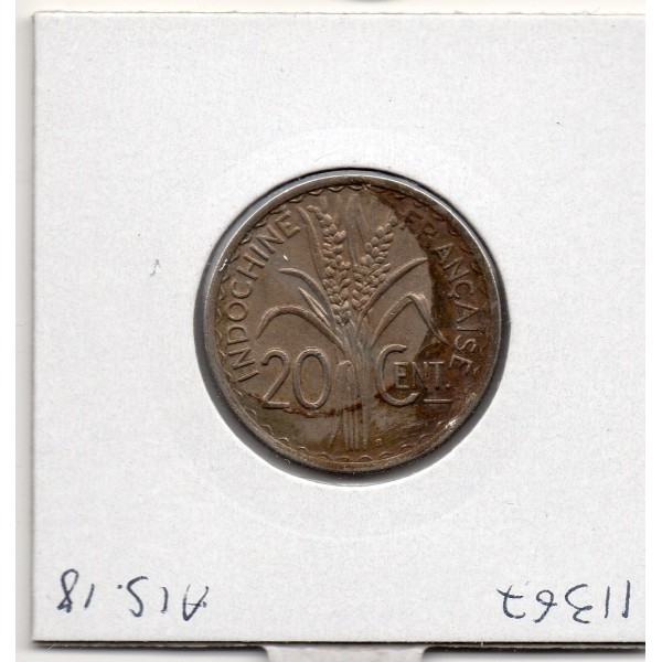 Indochine 20 cents 1941 S non magnétique TTB, Lec.248