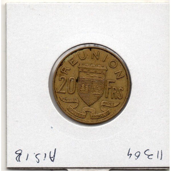 Réunion, 20 francs 1964 Sup-, Lec.92