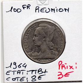 Réunion, 100 francs 1964 TTB+ Lec,105