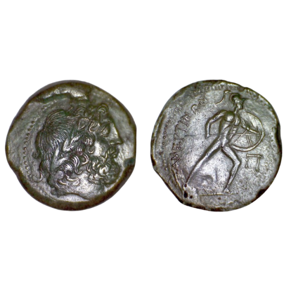 Sicile, Messine, les Mamertins Ae26 pentonkion (-220 à -200) zeus Ares