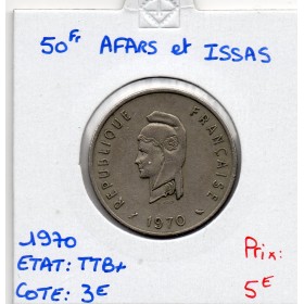 Afars et Issas 50 Francs 1970 Chouette TTB+, Lec.68
