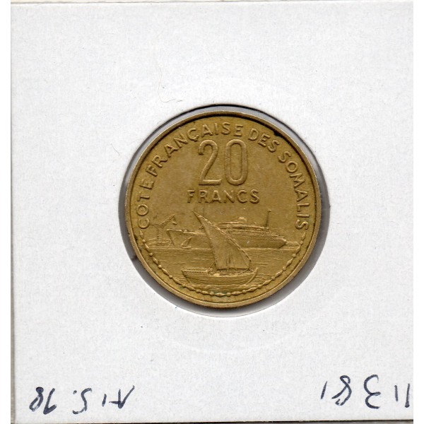 Cote des Somalis 20 francs 1965 Sup, Lec.48