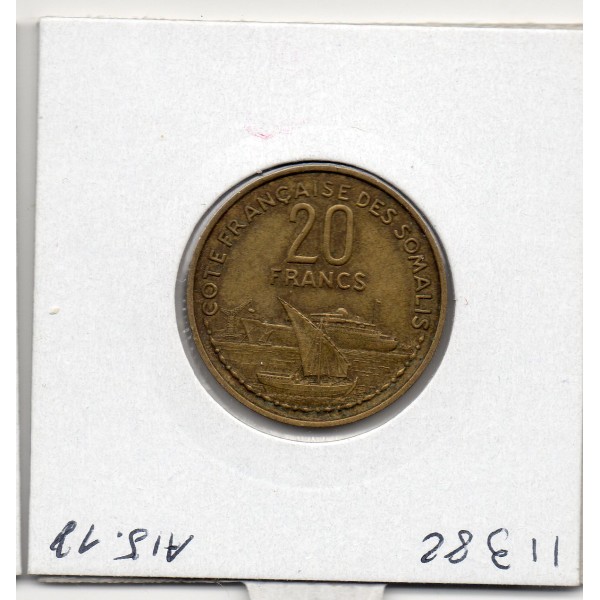 Cote des Somalis 20 francs 1952 TTB+, Lec.42