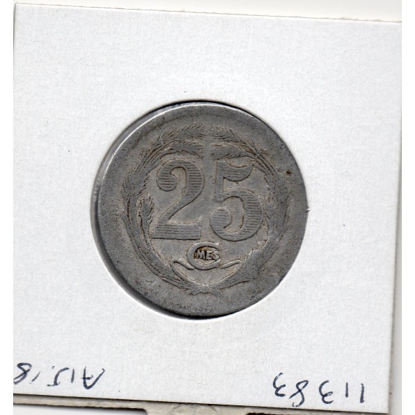 Algerie Chambre commerce Oran 25 centimes 1922 TTB-, Lec.318