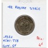 Syrie, 1/2 Piastre 1921 TTB, Lec.4