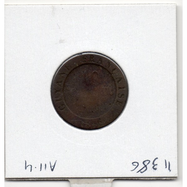 Guyane, 10 centimes 1846 A Louis Philippe TB-, Lec.32