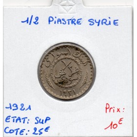 Syrie, 1/2 Piastre 1921 Sup Lec.4