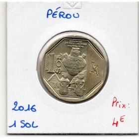 Pérou 1 sol 2016 Sup+, KM.397 céramique Shipibo Konibo