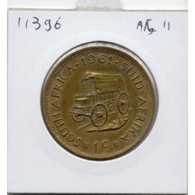 Afrique du sud 1 cent 1961 TTB KM.57 Van Riebeeck