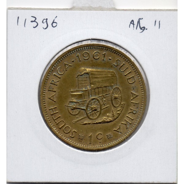 Afrique du sud 1 cent 1961 TTB KM.57 Van Riebeeck