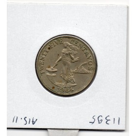Philippines 25 Centavos 1964 Sup, KM.189 série anglaise