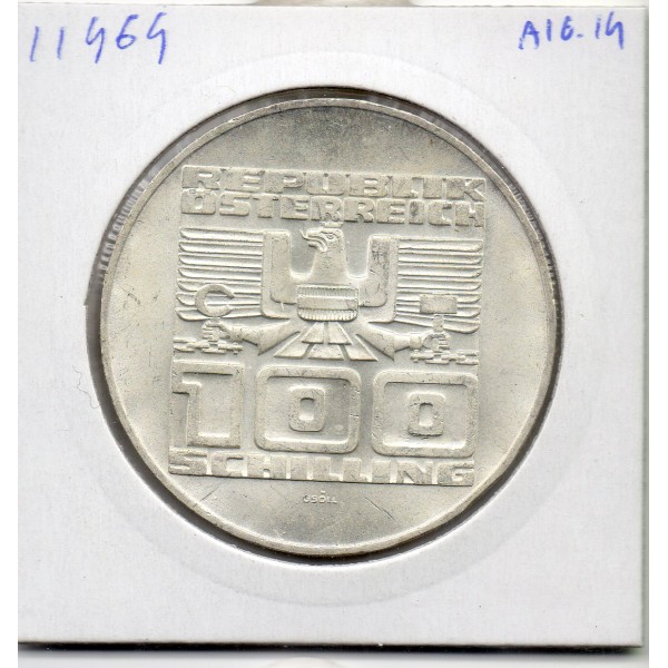 Autriche 100 Schilling 1977 Spl, KM.2935 Forteresse de Hohensalzburg