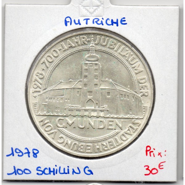 Autriche 100 Schilling 1978 Spl, KM.2938 Gmunden